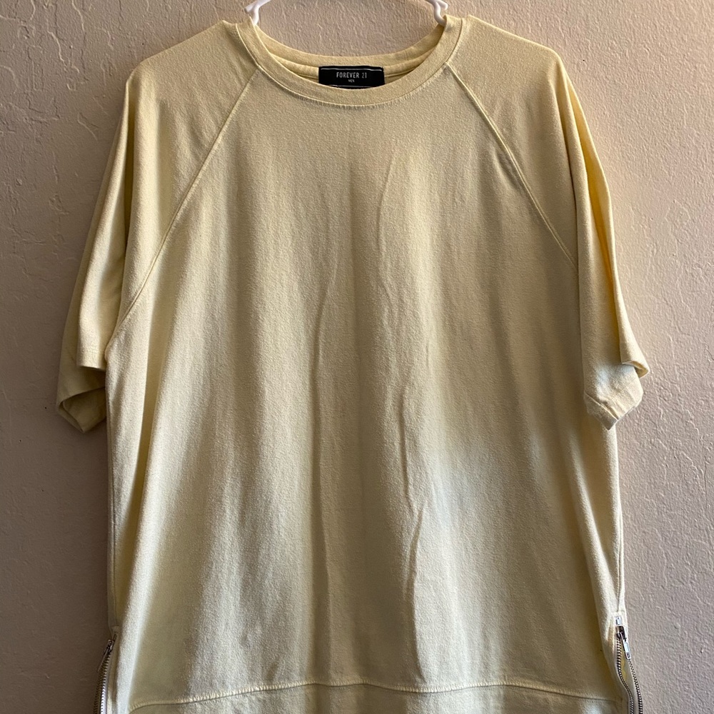 Pastel Yellow Forever 21 Mens Top